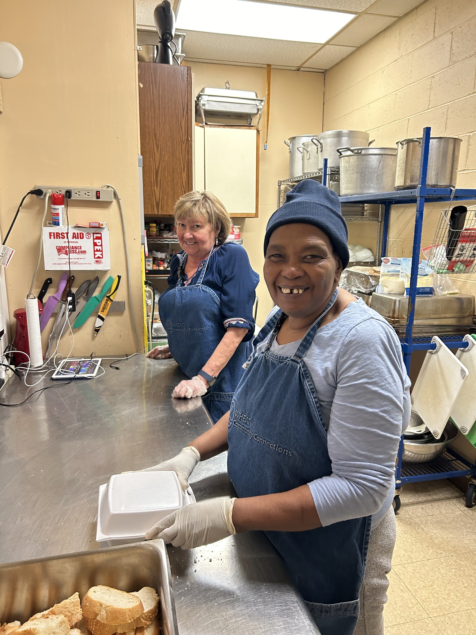 Volunteers Make Lunch at WHEAT