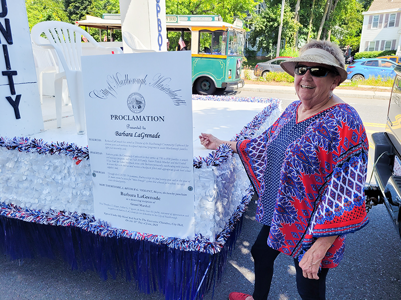 Barbara LaGrenade with proclamation