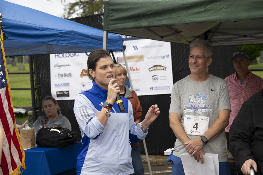 Aline Ribeiro and David O'Leary at Corporate 5K