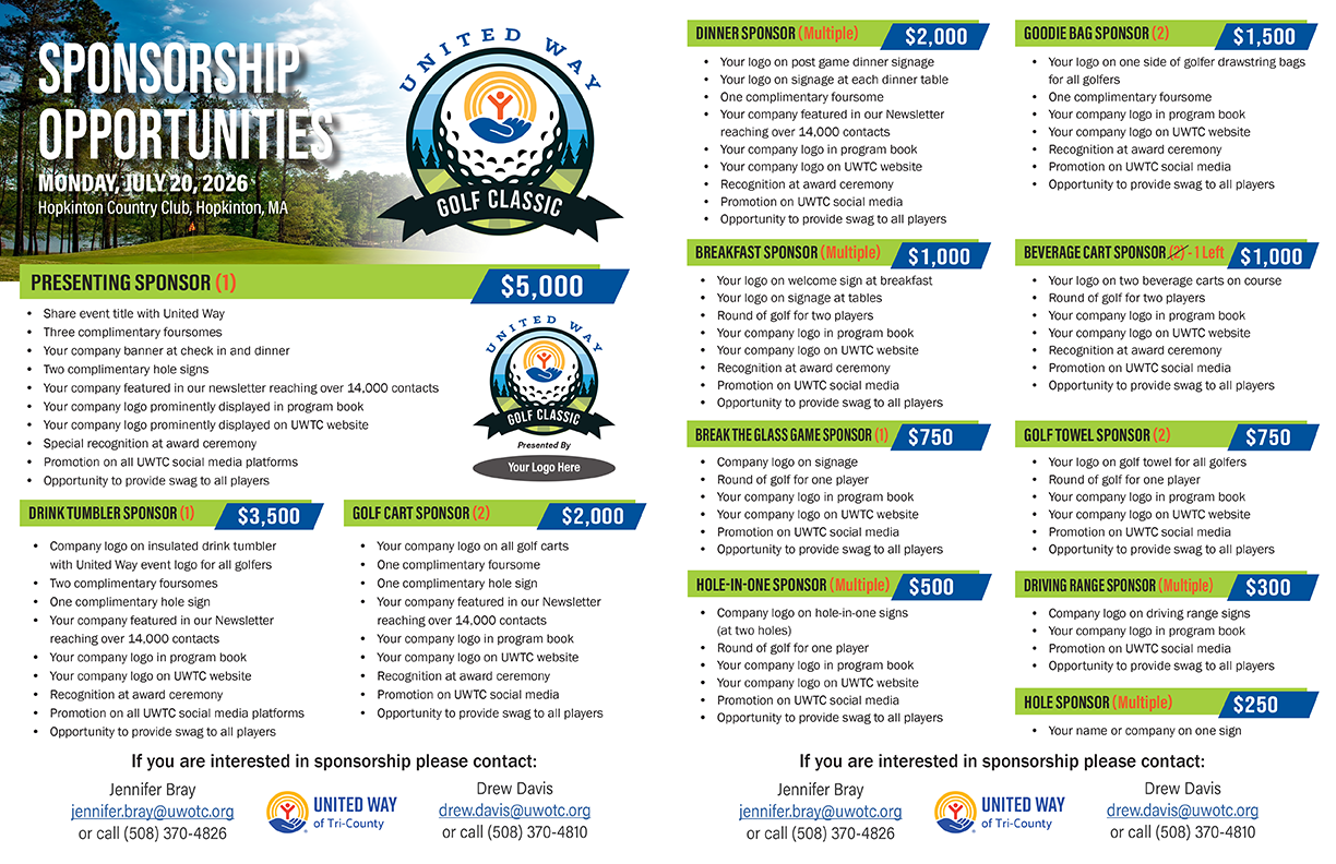 2026 Golf Sponsorship Package