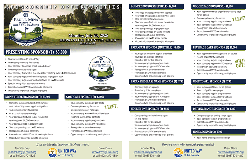 2026 Golf Sponsorship Package