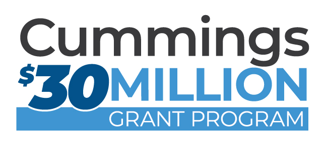 Cummings 30 Million Grant Program Logo