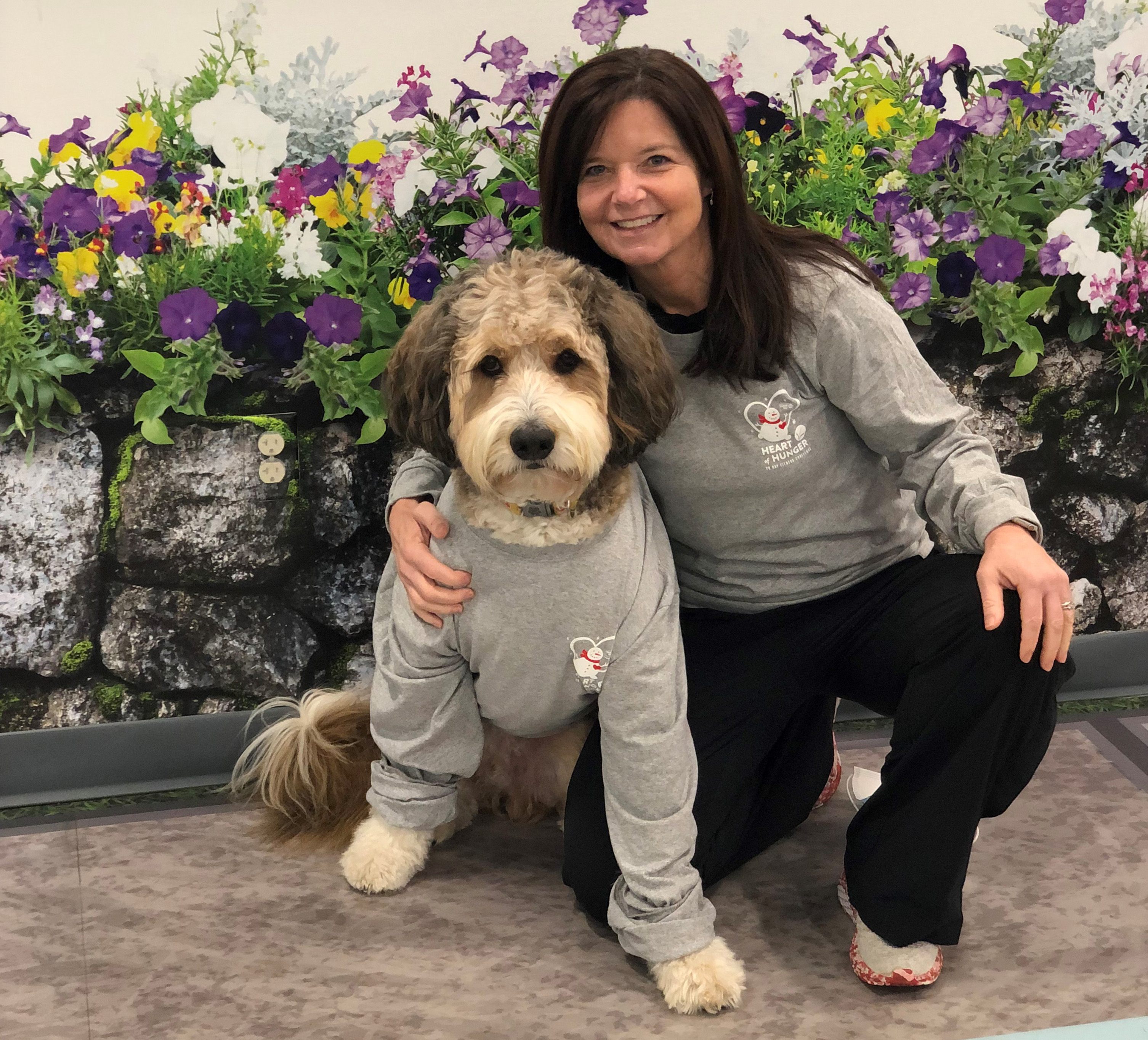 Jan Wade and Stanley the Bernedoodle