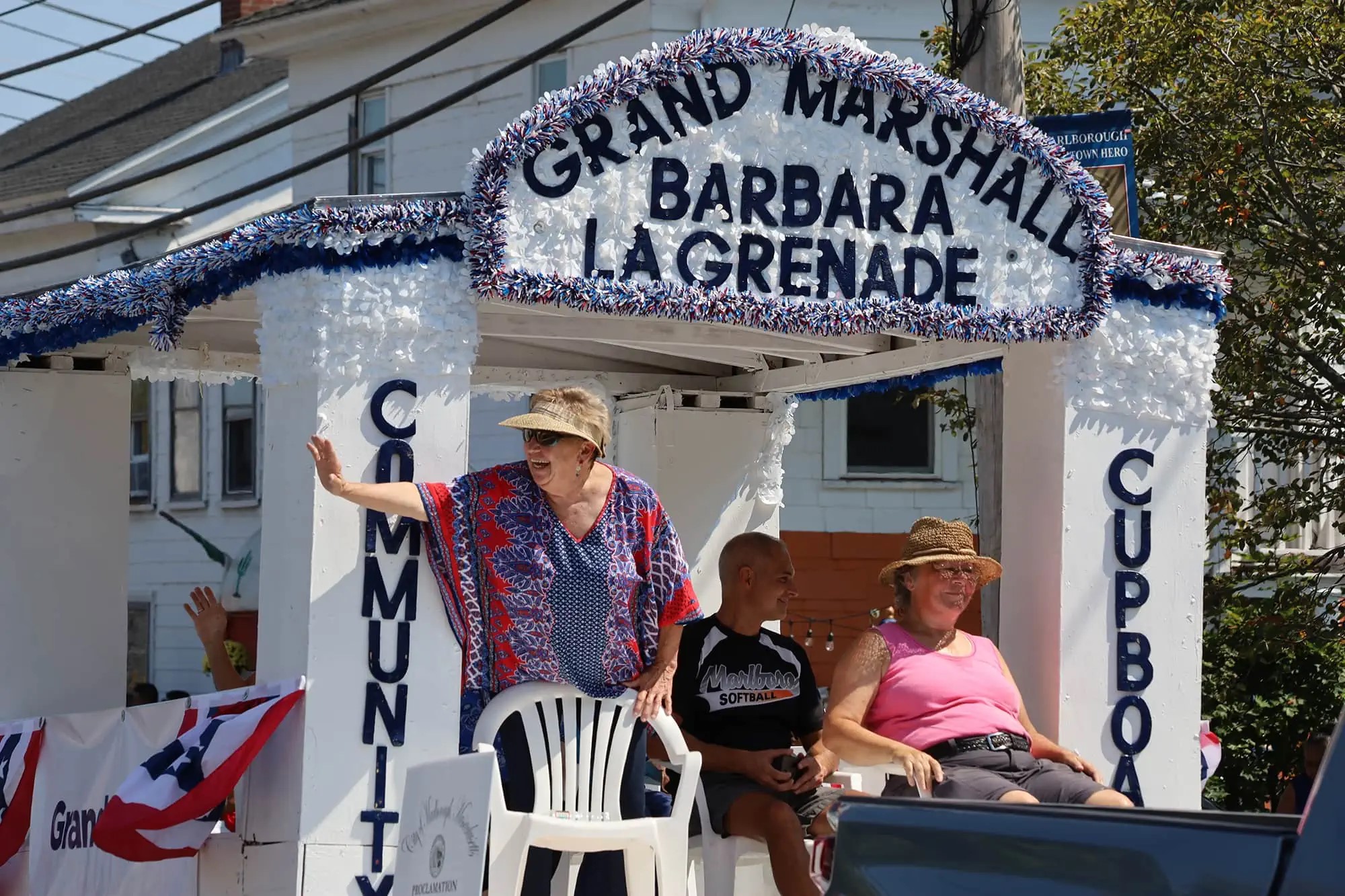 Barbara LaGrenade as Grand Marshall of the Marlborough Labor Day Parade