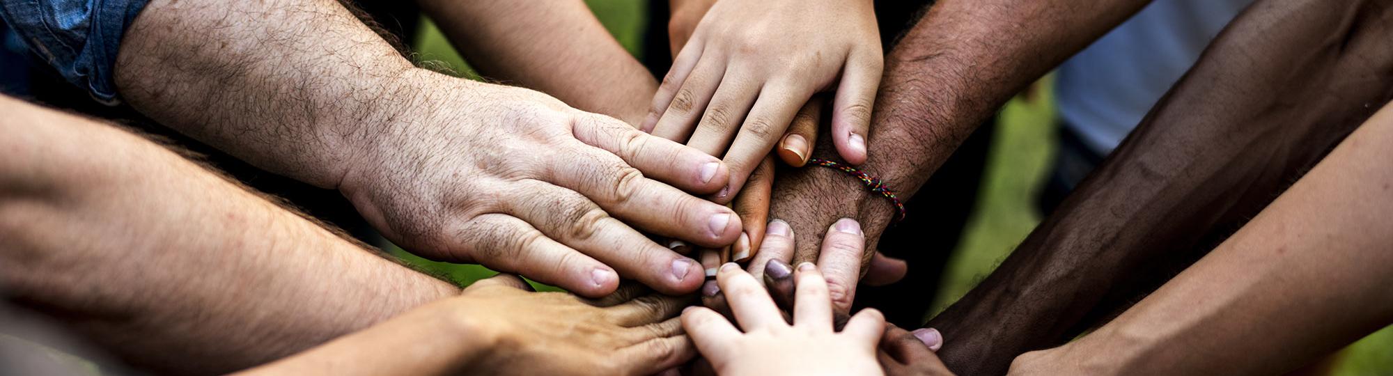 Hands in circle