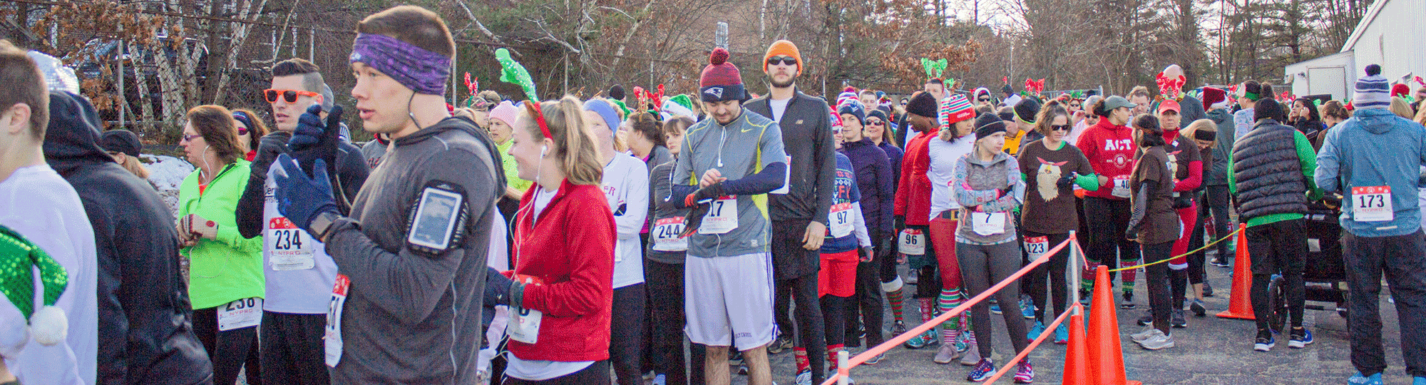 Starting line for the Reindeer Run