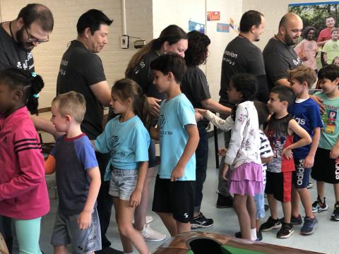 Sunovion employees volunteer at the Boys & Girls Clubs